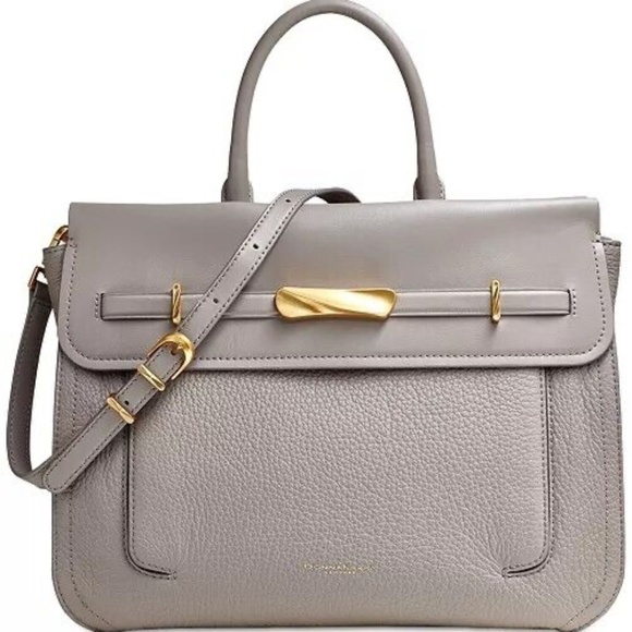 Donna Karen Women's Oceanside Satchel NWT Genuine Leather Designer Handbag - Picture 1 of 5